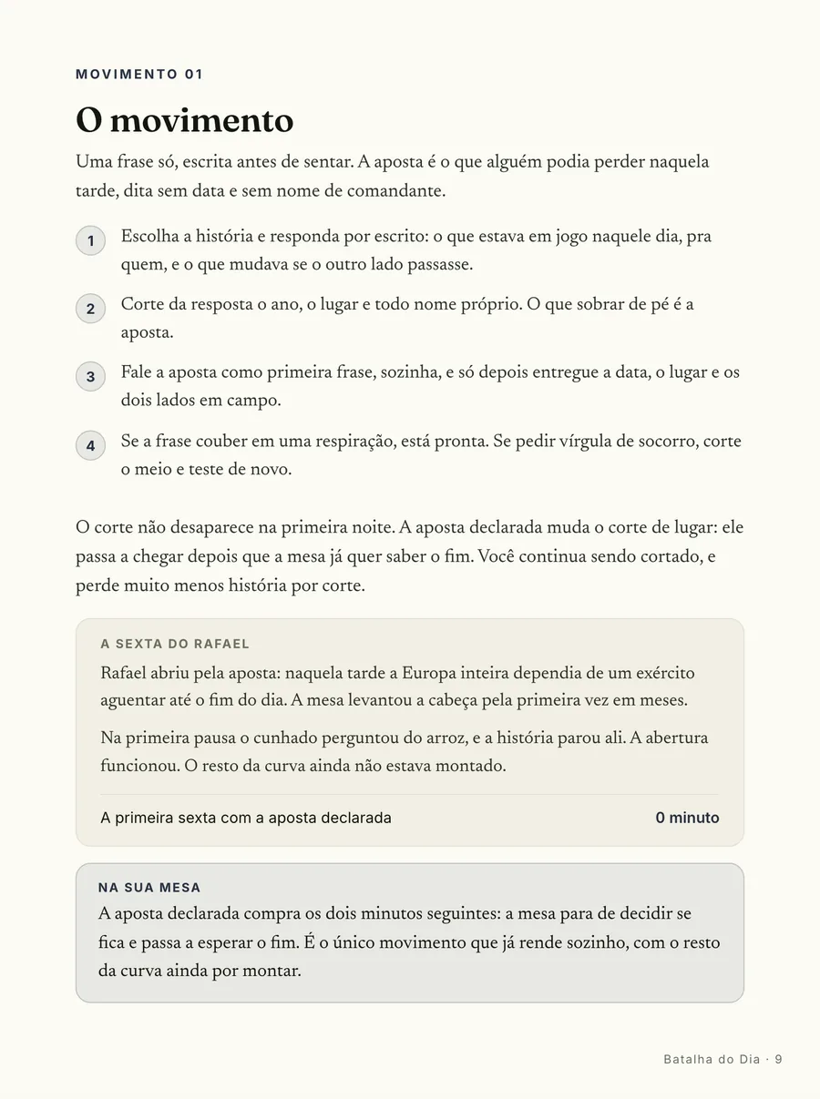 Página real do guia: Passo a passo
