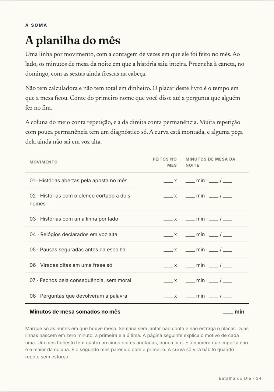 Página real do guia: A planilha